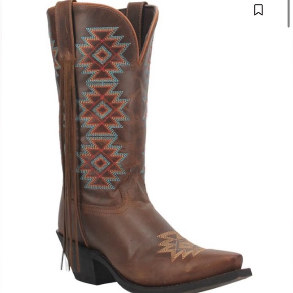 Laredo Shoes - LAREDO WOMEN'S CHARMAYNE Cowboy Sz 9
WESTERN BOOTS SNIP TOE Teal